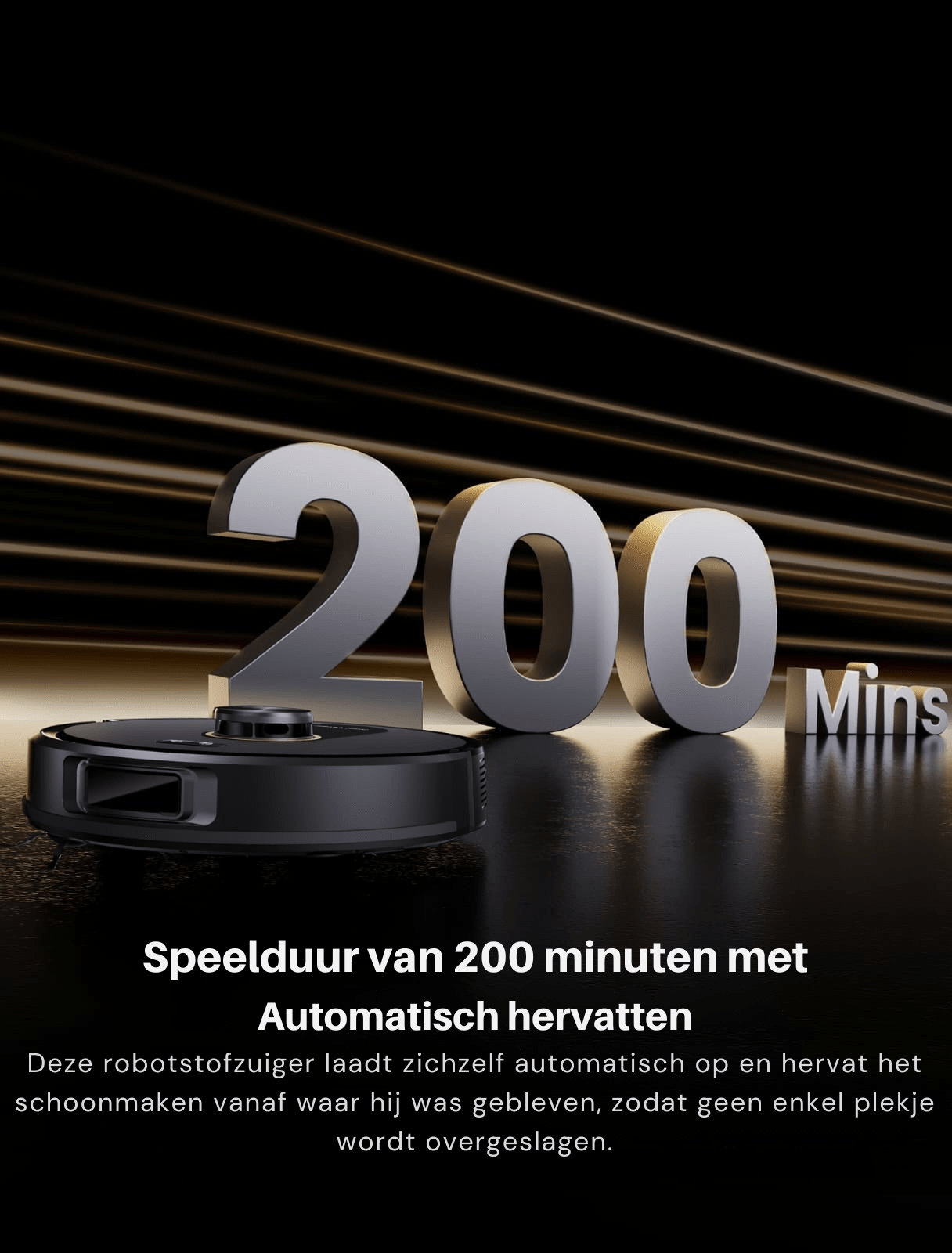 Proscenic Q20 Plus robotstofzuiger, automatische leegloop - Robotmeester