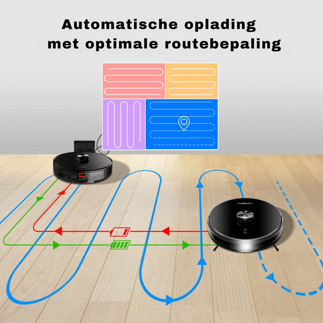 Robotstofzuiger met dweilfunctie - Liectroux X6 - Robotmeester