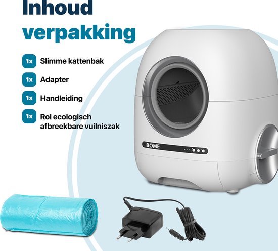 Zelfreinigende Kattenbak - Bome - Automatische - Met Camera - Robotmeester