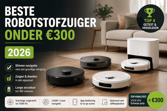 Beste robotstofzuiger onder 300 euro 2026 - Robotmeester