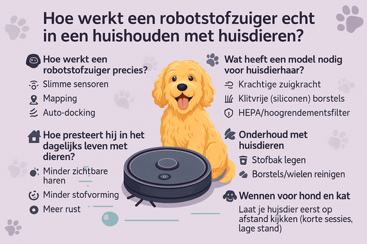 Beste robotstofzuiger voor huisdieren 2026 — Top 3 getest - Robotmeester