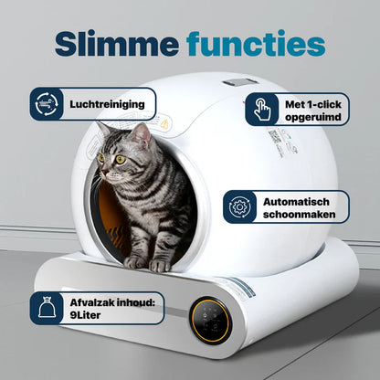 Bome Automatische kattenbak - Zelfreinigende kattenbak - Robot - Robotmeester