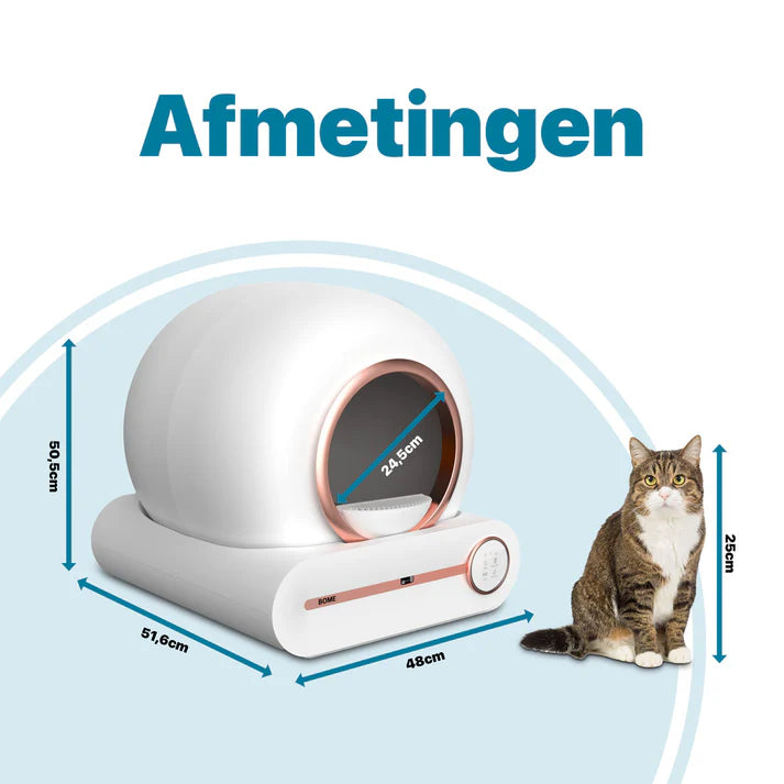 Bome Automatische kattenbak - Zelfreinigende kattenbak - Robot - Robotmeester