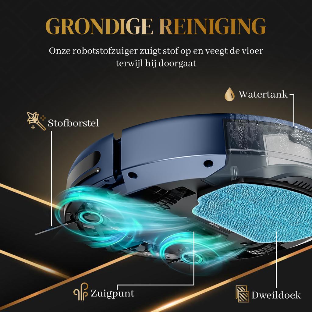 2de hands Robotstofzuiger met Dweilfunctie - RetourDeal - Fysk - Robotmeester