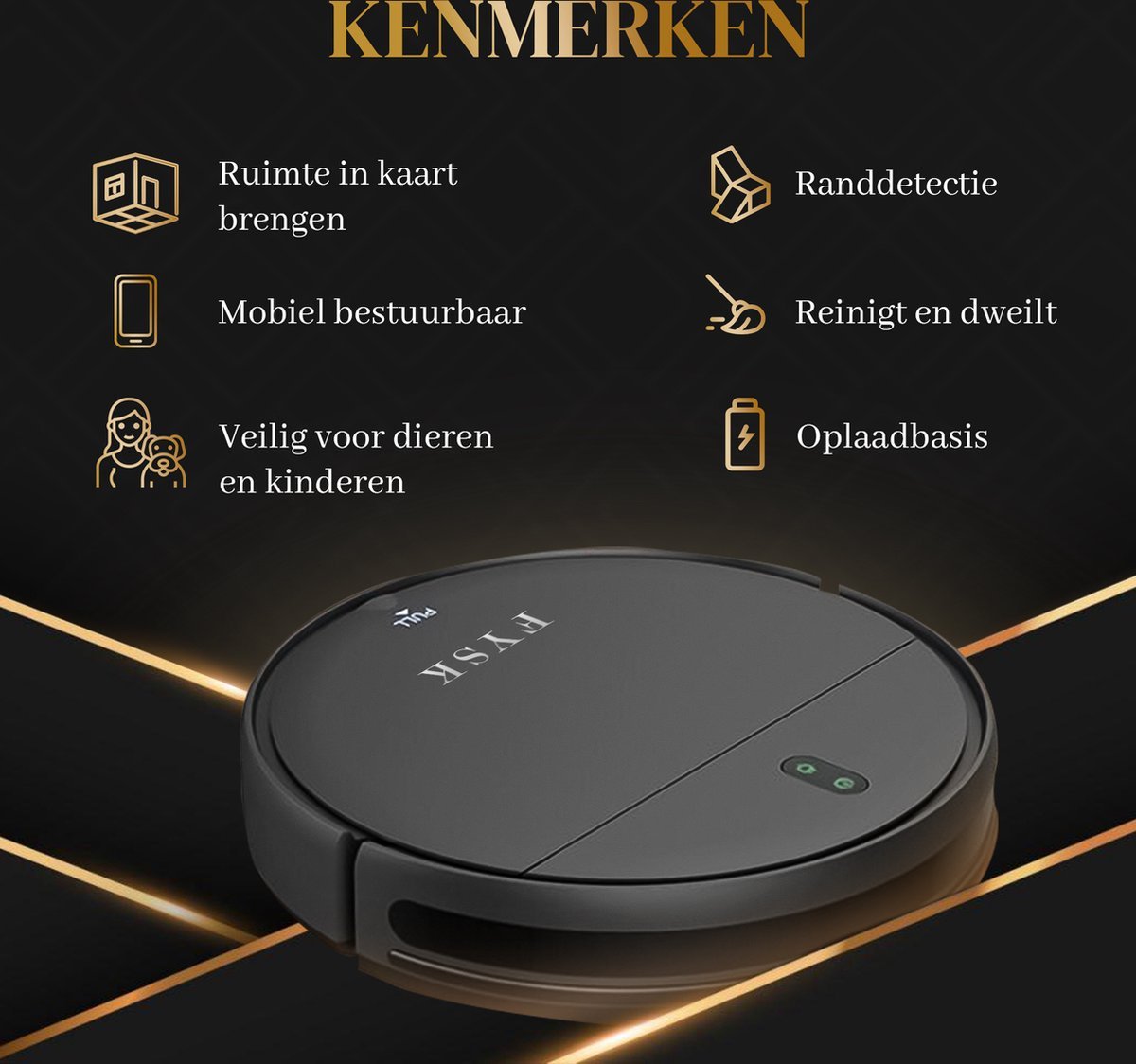 2de hands Robotstofzuiger met Dweilfunctie - RetourDeal - Fysk - Robotmeester