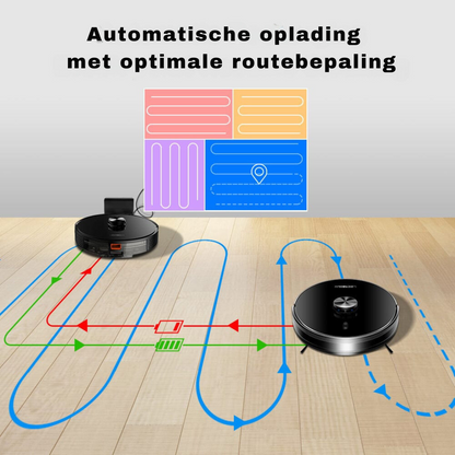 Liectroux X6 Robotstofzuiger met dweilfunctie - Stofzuiger Robot - automatische