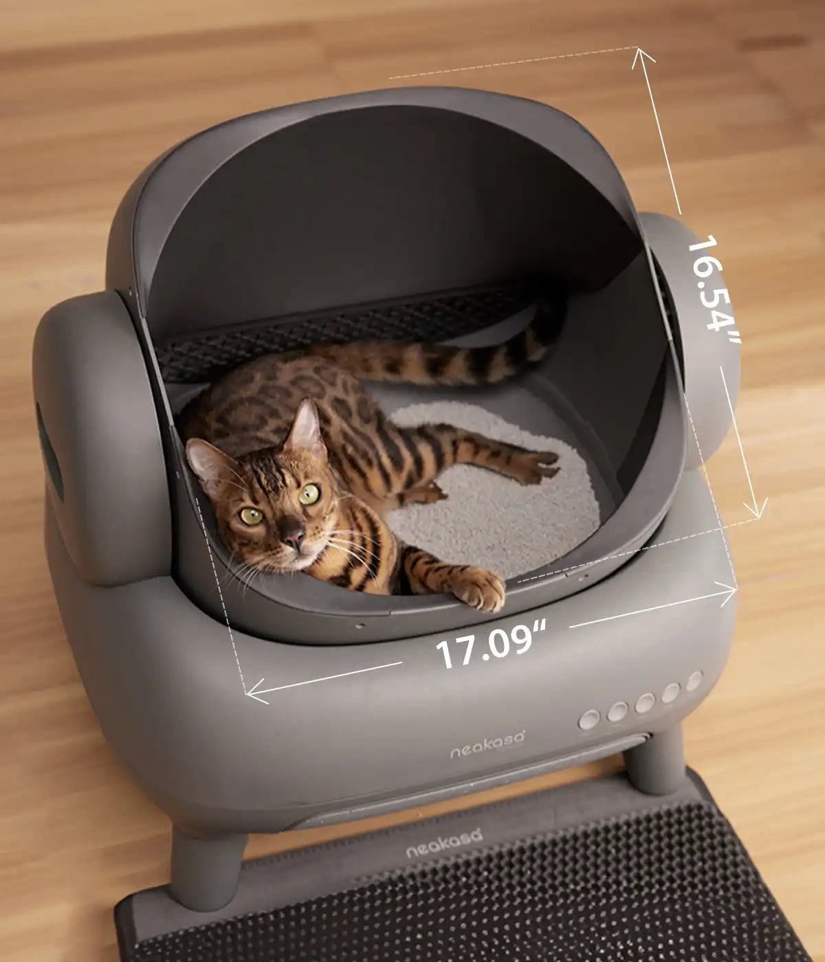 Catlink open slimme kattenbak, zelfreinigend, voor meerdere katten, 12 L afvalreservoir, wit, 15 dagen handsfree | Kattenbakvulling en zindelijkheidstraining Catlink open slimme kattenbak, zelfreinigend, voor meerdere katten, 12 L afvalreservoir, wit, 15 dagen handsfree | Kattenbakvulling en zindelijkheidstraining