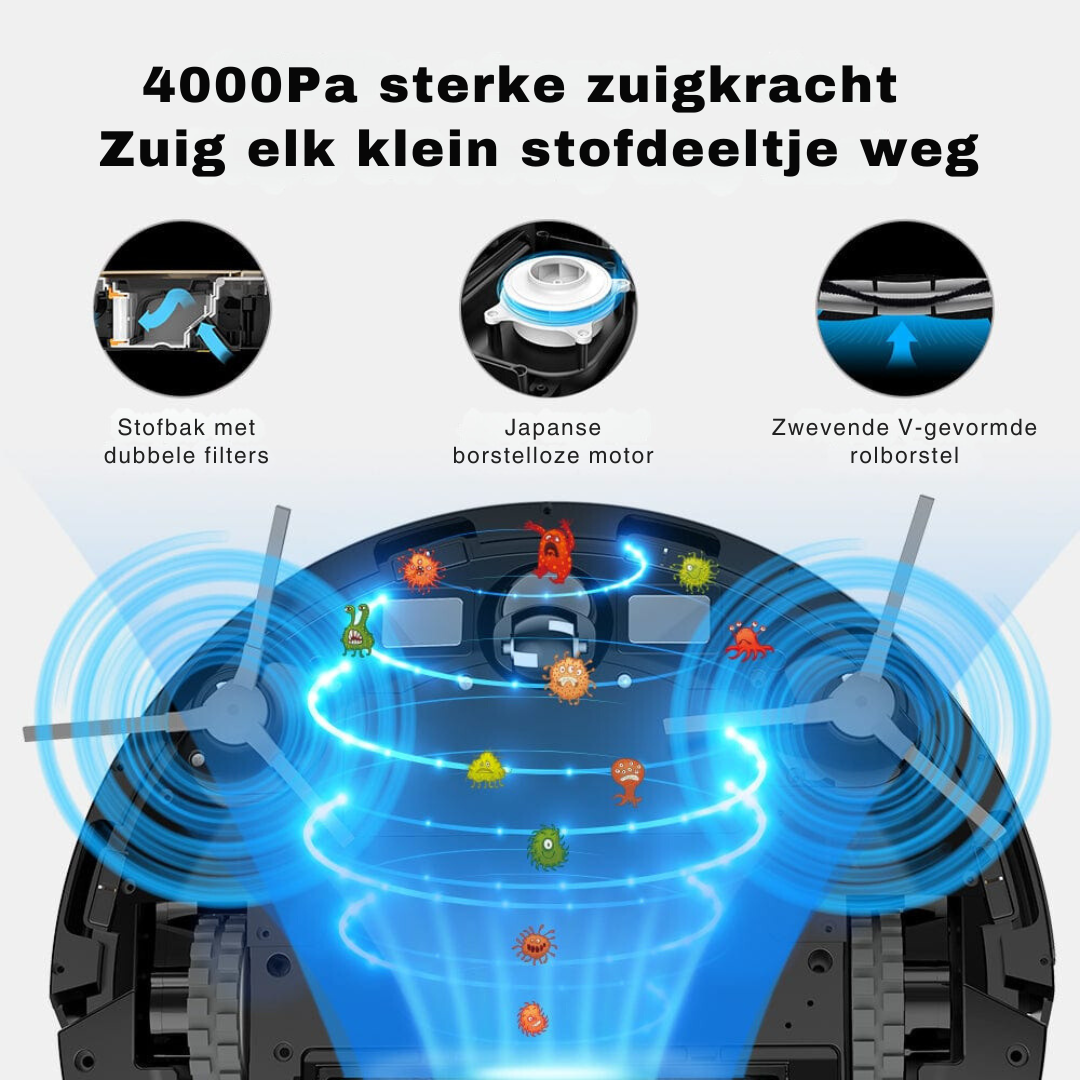 Robotstofzuiger met Dweilfunctie - Liectroux XR500 - Robotmeester