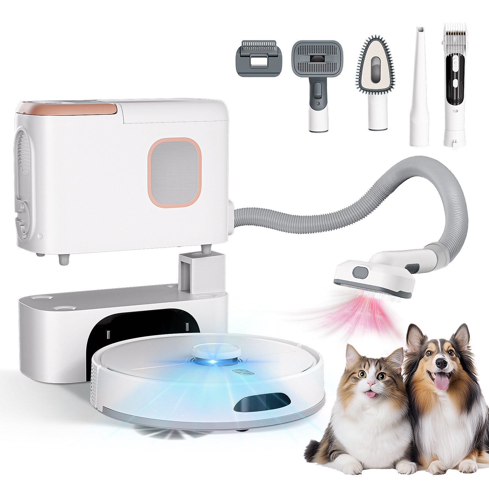 Fysk Robotstofzuiger & Trimmer voor Huisdieren - Productfoto vooraanzicht