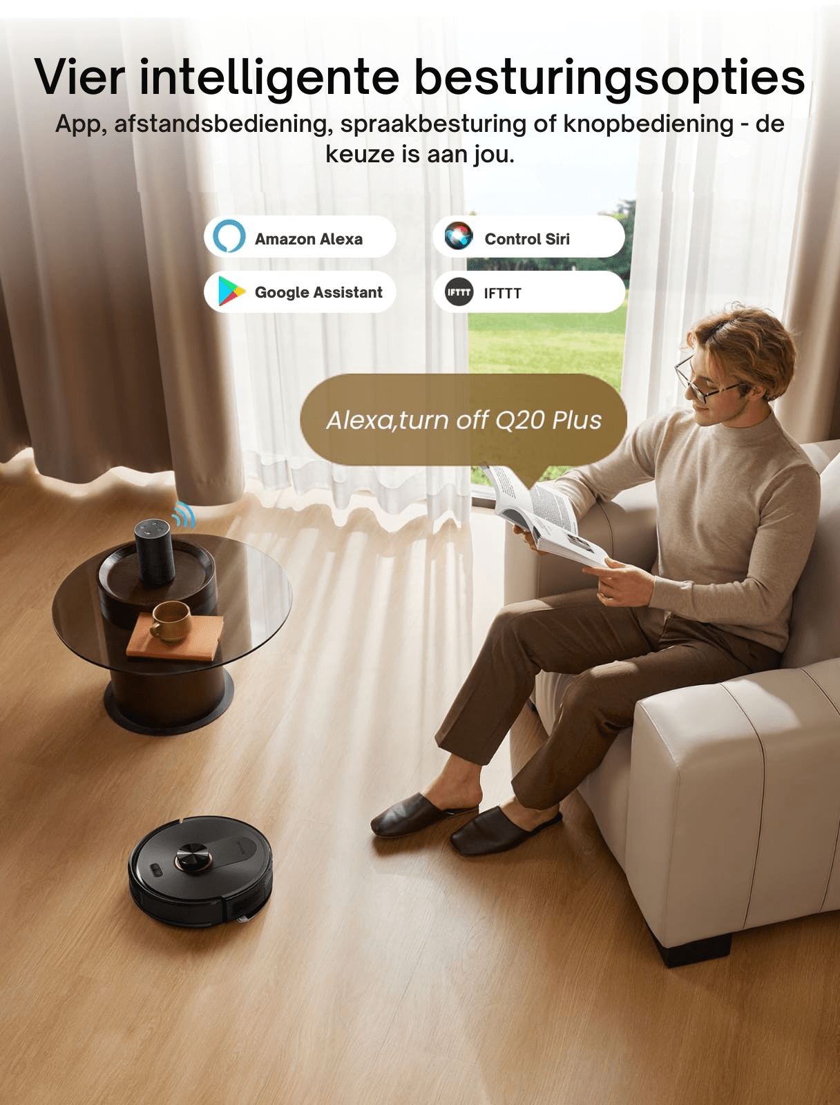 Proscenic Q20 Plus robotstofzuiger, automatische leegloop - Robotmeester