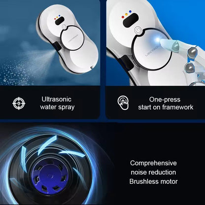 LIECTROUX Robot Lave Vitre YW610 - Haute performance, rservoir d'eau 30mL, Robot nettoyeur laveur de vitres intelligent autonome - Electroménager LIECTROUX Robot Lave Vitre YW610 - Haute performance, rservoir d'eau 30mL, Robot nettoyeur laveur de vitres intelligent autonome - Electroménager