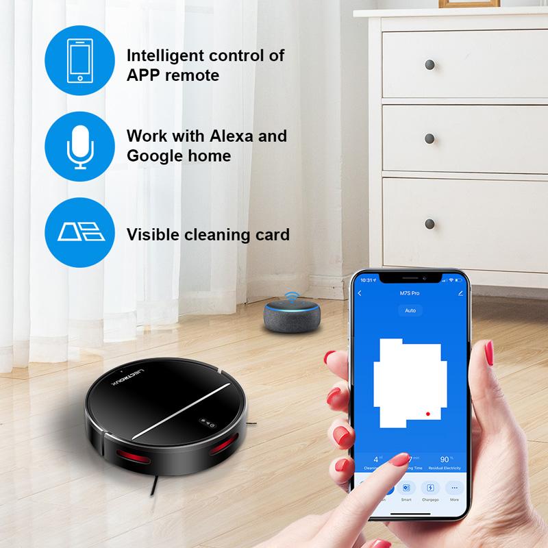 Robotstofzuiger met dweilfunctie - Liectroux M7S Pro - Robotmeester