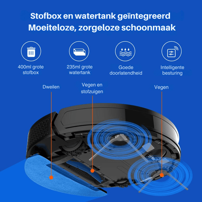 Robotstofzuiger met dweilfunctie - Liectroux X6 - Robotmeester