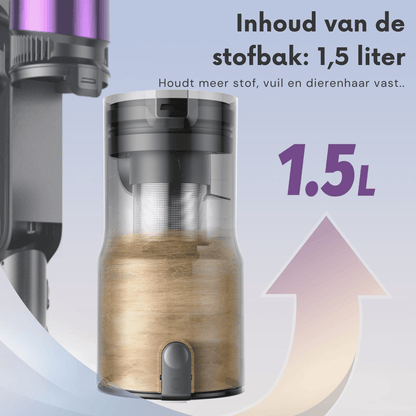 Ultenic U20 draadloze stofzuiger met 600W zuigkracht en een gebruiksduur van 60 minuten. - Complete set inhoud