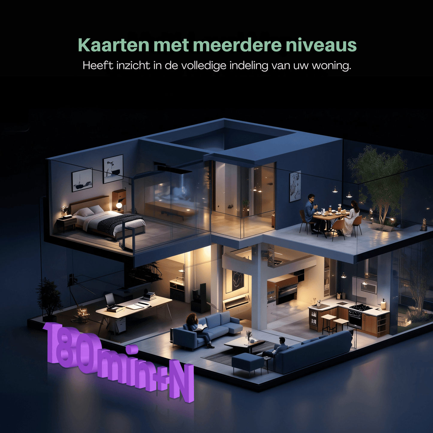 Vactidy Cleanova W15 Robot Vacuum 10000 Pa, LiDAR, Self - Empty - Robotmeester