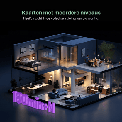 Vactidy Cleanova W15 Robot Vacuum 10000 Pa, LiDAR, Self - Empty - Robotmeester