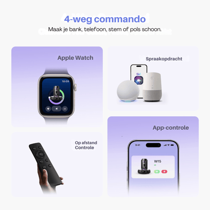 Vactidy Cleanova W15 Robot Vacuum 10000 Pa, LiDAR, Self - Empty - Robotmeester