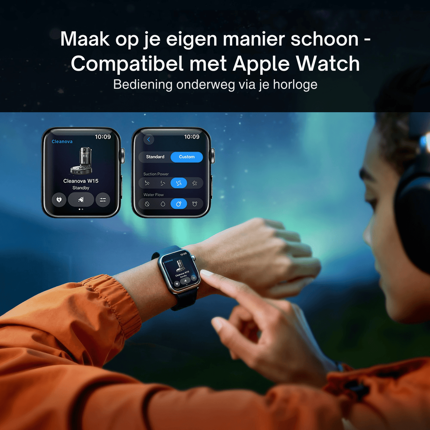 Vactidy Cleanova W15 Robot Vacuum 10000 Pa, LiDAR, Self - Empty - Robotmeester