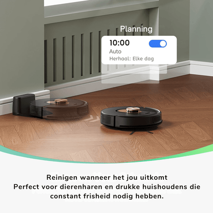 Vactidy Cleanova W9 Robot Vacuum – 9000 Pa, Smart LiDAR, Self - Empty - Robotmeester