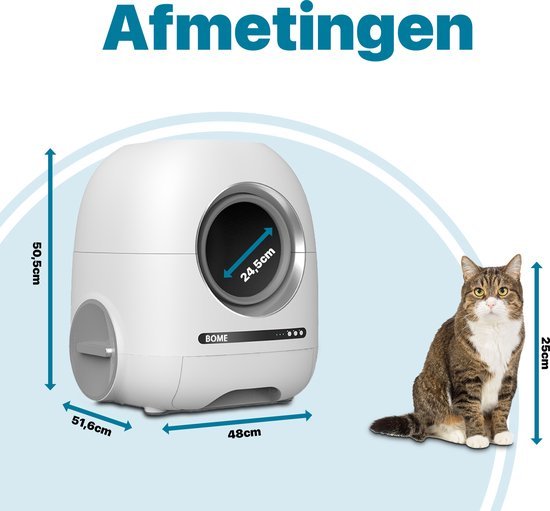 Zelfreinigende Kattenbak - Bome - Automatische - Met Camera - Robotmeester