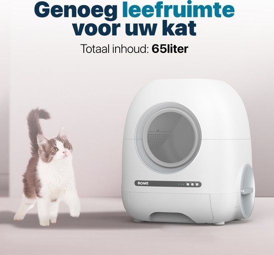 Zelfreinigende Kattenbak - Bome - Automatische - Met Camera - Robotmeester