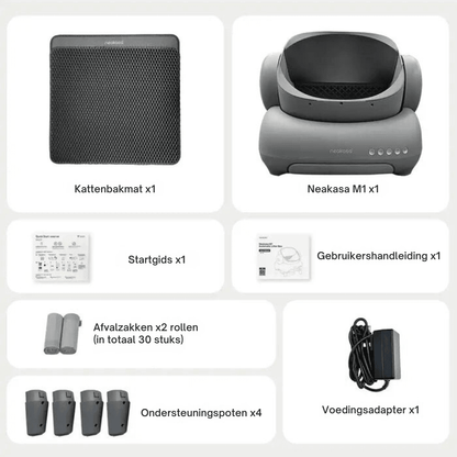 Zelfreinigende kattenbak - Neakasa M1 - Zijaanzicht en design details